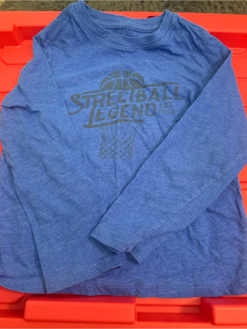 Cat & Jack Blue 'Streetball Legend' Long-Sleeve Tee